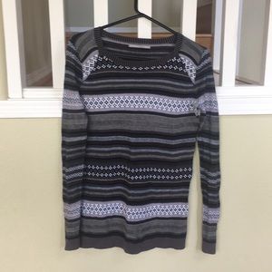 Black patterned sweater